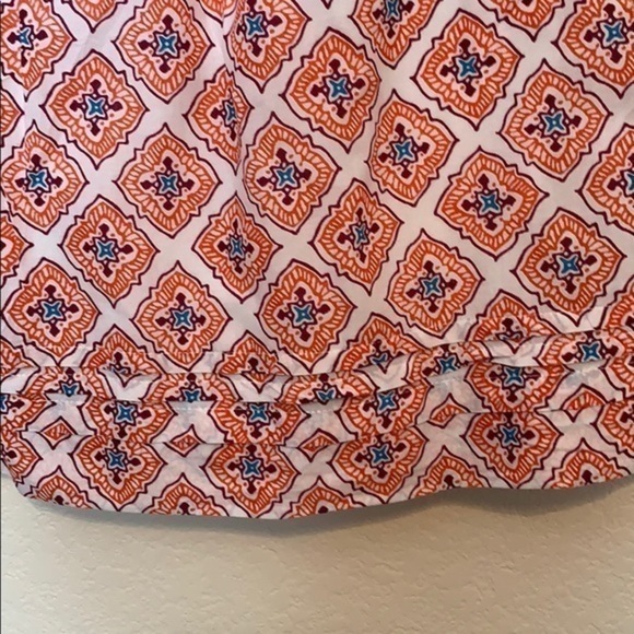 Loft White with Orange Purple & Blue Pattern Skirt - Picture 4 of 6
